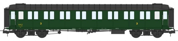 VB-427 Voiture Métallisée Ex-PLM, C8 N° 11832, vert 306, SNCF