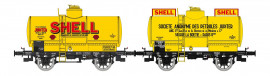 WB-705 Set de 2 citernes SHELL JUPITER, jaune châssis noir, PLM