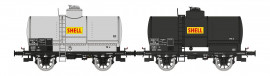 WB-706 Set de 2 citernes SHELL, métal et noir, SNCF