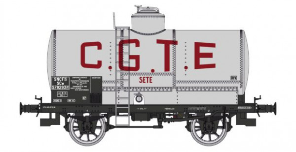 WB-709 Wagon citerne C.G.T.E. métal châssis noir, SNCF