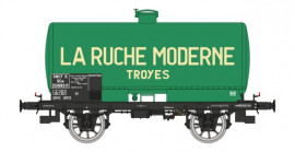 WB-710 Wagon citerne LA RUCHE MODERNE , vert châssis noir, SNCF