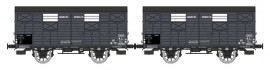 WB-687 Set de 2 Wagons COUVERT OCEM 19