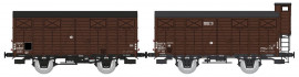WB-689 Set de 2 Wagons COUVERT OCEM 19