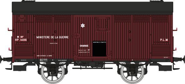 WB-764 ISOTHERME ex-Primeur, rouge Sideros, N° HP 1486, MINISTERE DE LA GUERRE - PLM