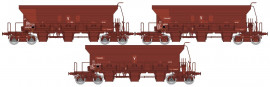 WB-806 COFFRET DE 3 WAGONS TREMIE A BALLAST F70 Uas « INFRA V » SNCF