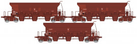 WB-806 COFFRET DE 3 WAGONS TREMIE A BALLAST F70 Uas « INFRA V » SNCF