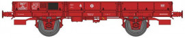 WB-606 Plat OCEM 29 Rouge SNCF Jho 103387 Freiné, Boite d’essieux à Rouleau, Roues pleines