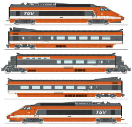 TGV001 Set de 5 éléments TGV PSE Rame Origine N°29, SNCF