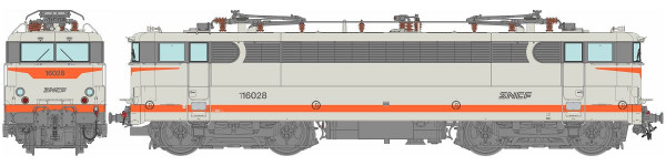 MB-207S Locomotive électrique BB 16028, Livrée Béton, Logo Nouille, ACHERES