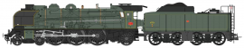 Locomotive 231K16 Calais ép III SNCF-HO-1/87-REE MB-031